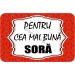Magneti cartonati rotunjiti, Cea mai buna sora!